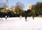 soccer1  The English love their soccer... When I worked for the Fire Brigade I spent every lunchtime walking around the local park. Every day the local teams would be practicing their football, come rain, hail, or...snow. When I took these photos it was so cold I was wearing a jumper, thick coat, scarf, gloves and beanie (and I was still cold). Note most the players are wearing their footy shorts.