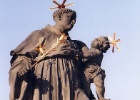 prague statue  One of the cool statues they have on Charles Bridge, in Prague.