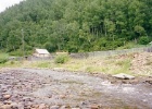 stream  Pretty picture of a stream in a village on the shore of lake Baikal.