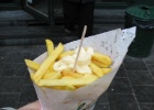 IMG 3372  Traditional serving of chips with mayonnaise.