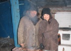 IMG 1867  Cooking Shashlik in the snow.