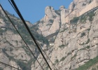 IMG 7116  The monestry of Montserrat (near barcelona). This is the cable car leading up to the monestery.
