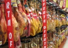 IMG 7496  Valencia - Ham is the other big part of the Spanish diet. This is the ham section of a supermarket in Valencia.