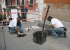 IMG 5382  Italian workmen hard at work. Note the beers.