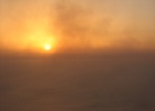IMG 9061  The view from the top of the Stromboli volcano. The haze is from the sulphur in the air.
