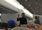 DSC 6732  On international flights into Australia the air-crew have to spray the cabin with disinfectant before landing as part of Australia's quarantine requirements.