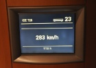 DSC 1381  The train from Cologne to Nuremberg.  At one stage the train got up to 296 km/h.