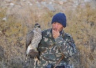 DSC 5675  A falconer coming home after hunting, Cholpon-Ata.