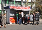 DSC 6012  A fast-food stall, Bishkek.  I liked the spelling of "Fosd food" (Fast food).